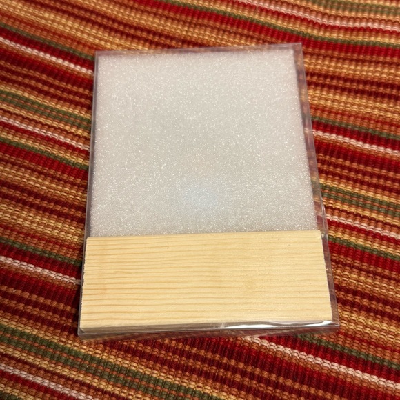 Dad-to-Be" Father's Day gift, made of acrylic, with a wooden base - NWT - Picture 2 of 14